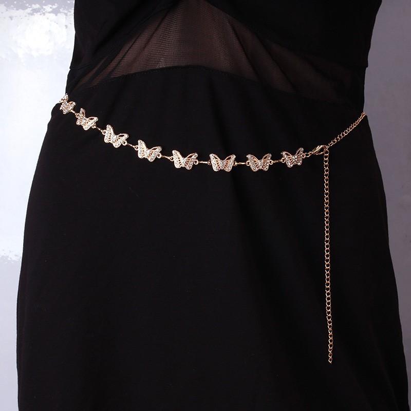 5:Gold butterfly waist chain