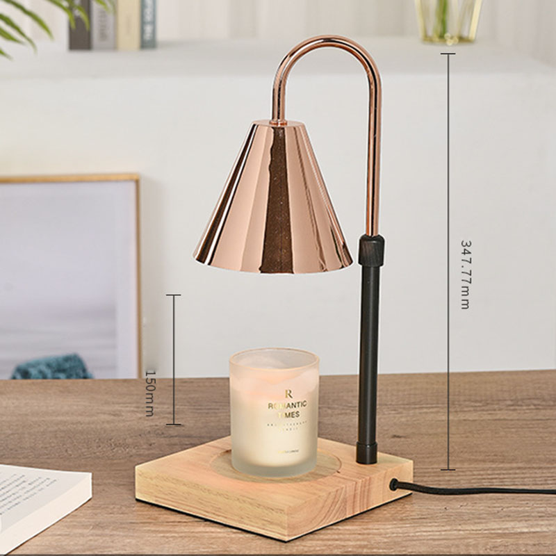 Log rose gold lampshade