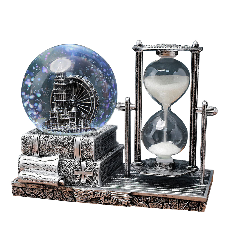 Electric light hourglass Ferris wheel silver