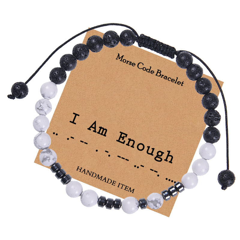 I Am Enough-Morse code