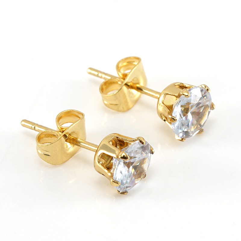 Zircon earrings