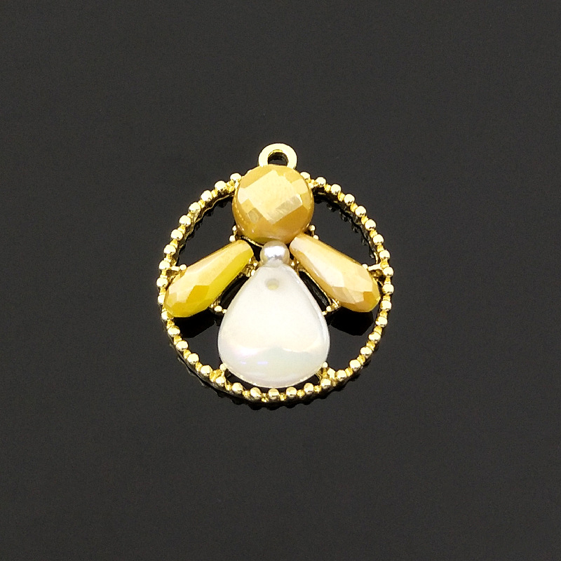 1:Round yellow 28x24mm