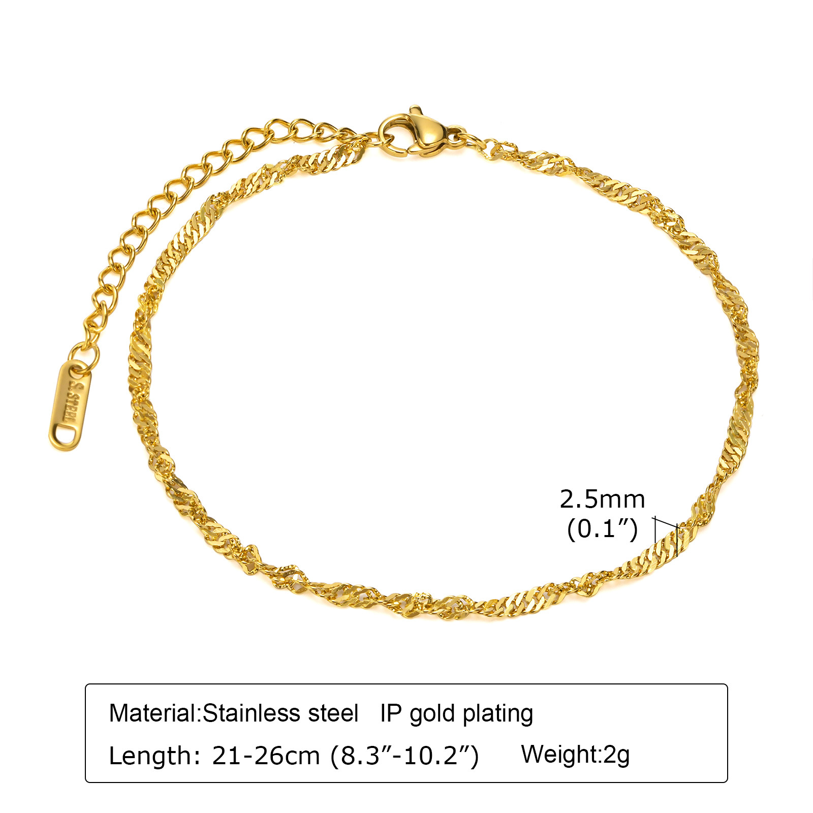 2:Anklet 21 5CM