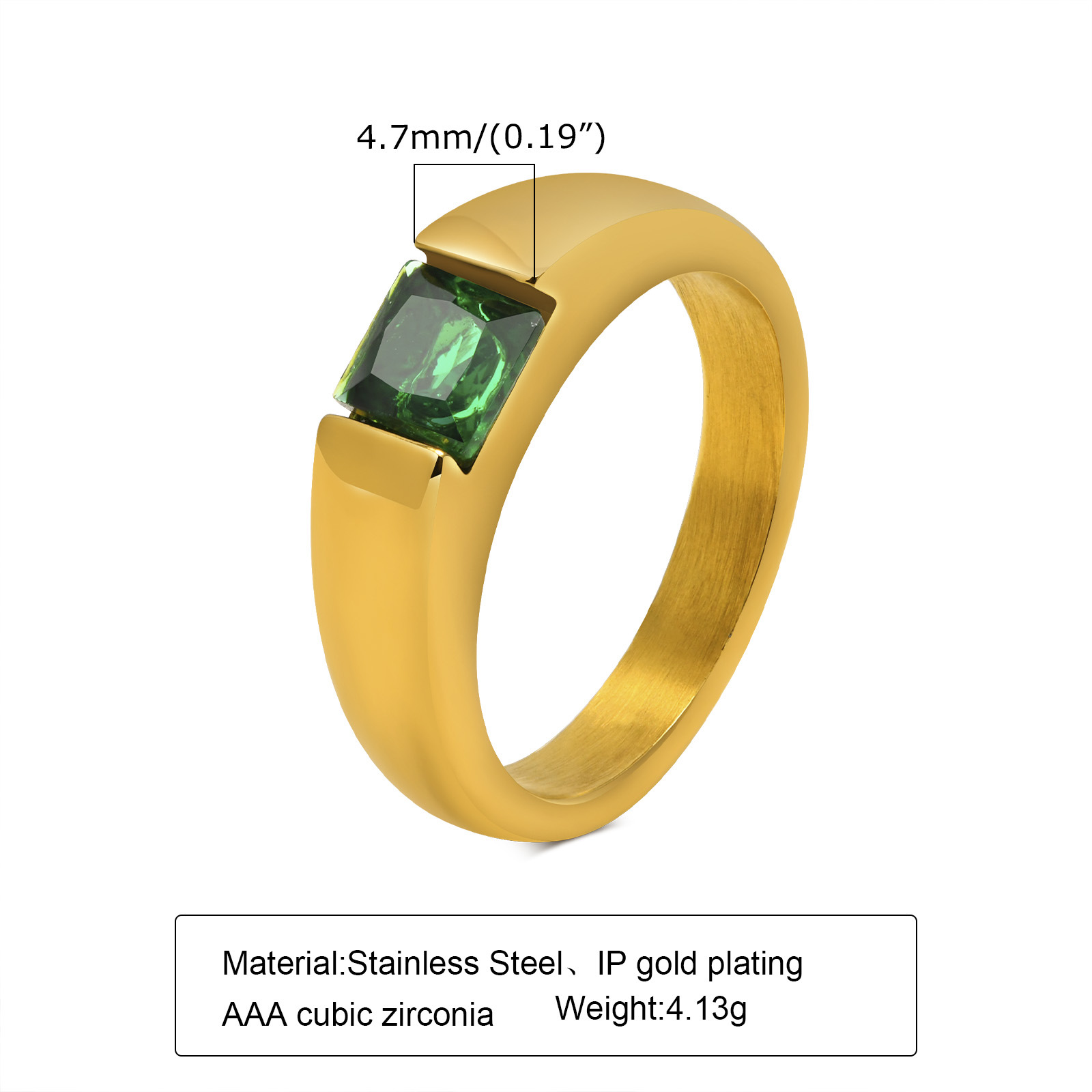 green Zircon No.6