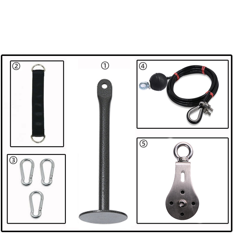 Roller Derby kit( Weight-bearing tray 8cm, wire rope 2m, weight-bearing belt 28cm)