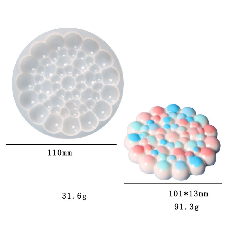 Round full bubble coaster mould