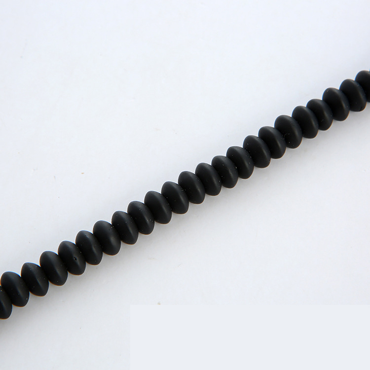 Matte Black Stone 5x8mm