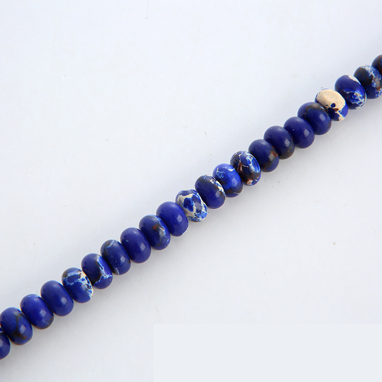 Dark blue Impression Jasper 5x8mm