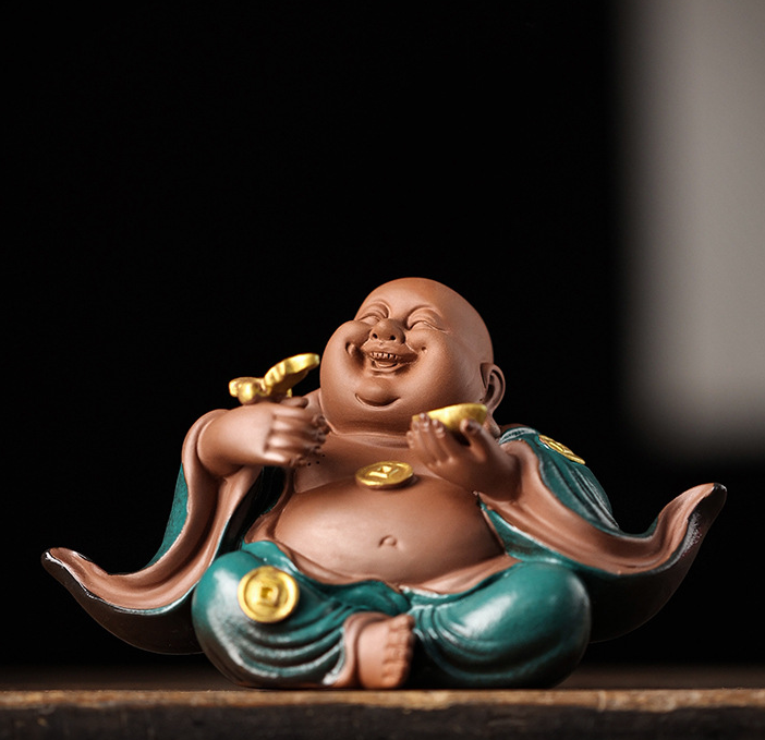 4:Maitreya fortune and wealth-ash 15.8*9.3*8.8cm