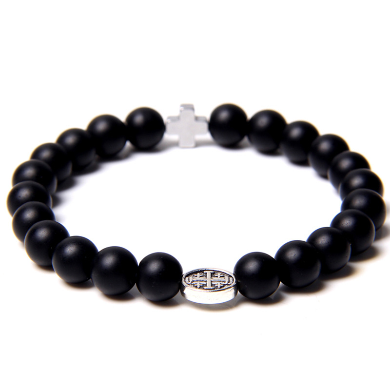 Matte black agate 6mmn