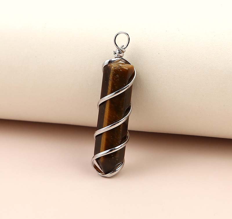 Silver silk tiger eye stone