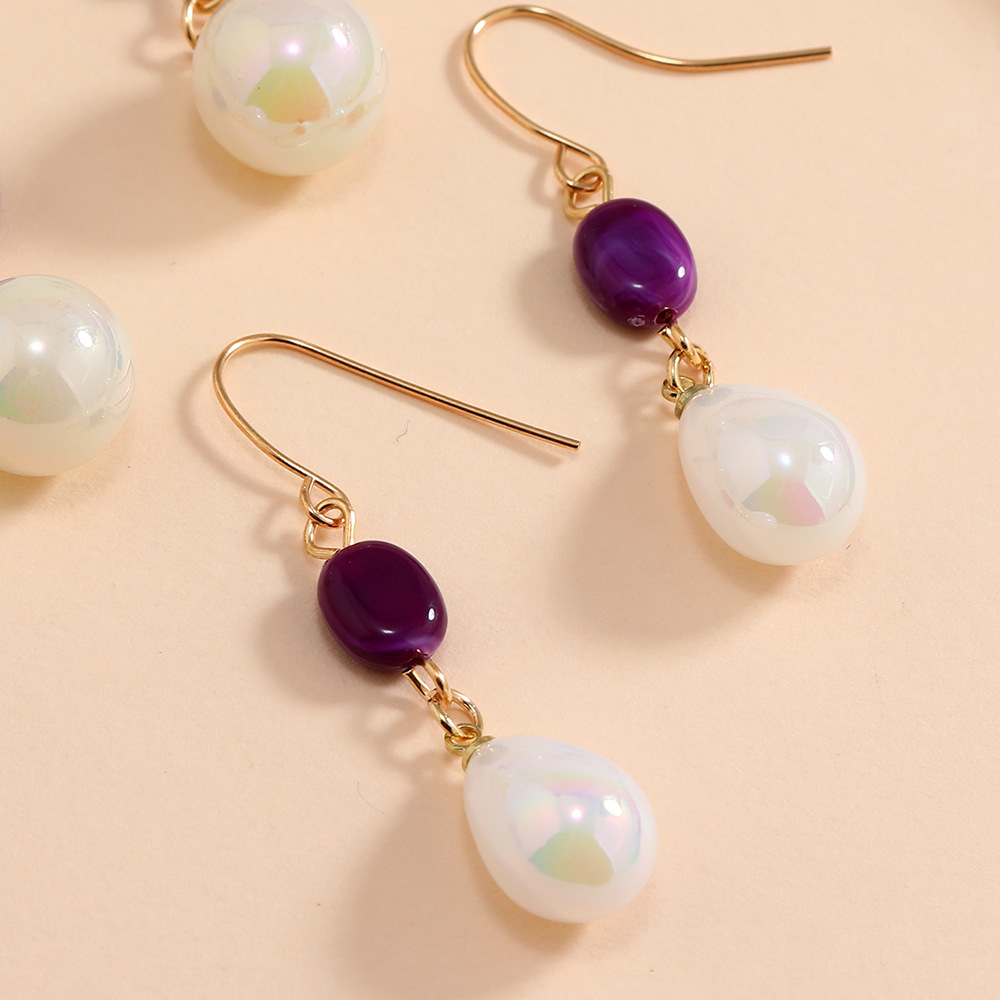 3:Drop Pearl earrings 49x10mm