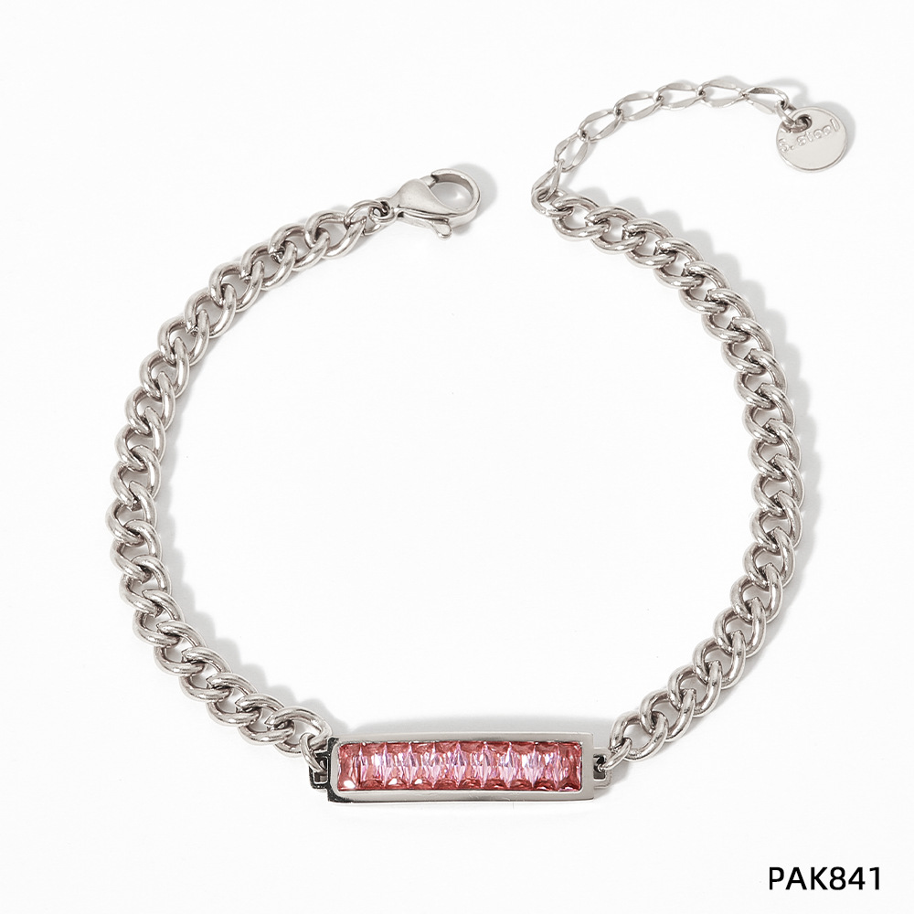 PAK841 white gold + pink zircon