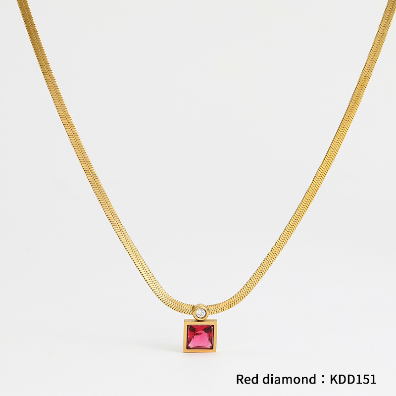 DDK151 Gold + red zirconium