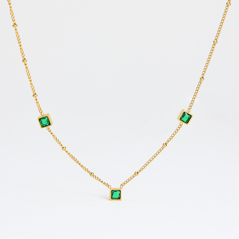 DDK207 Gold + green zircon