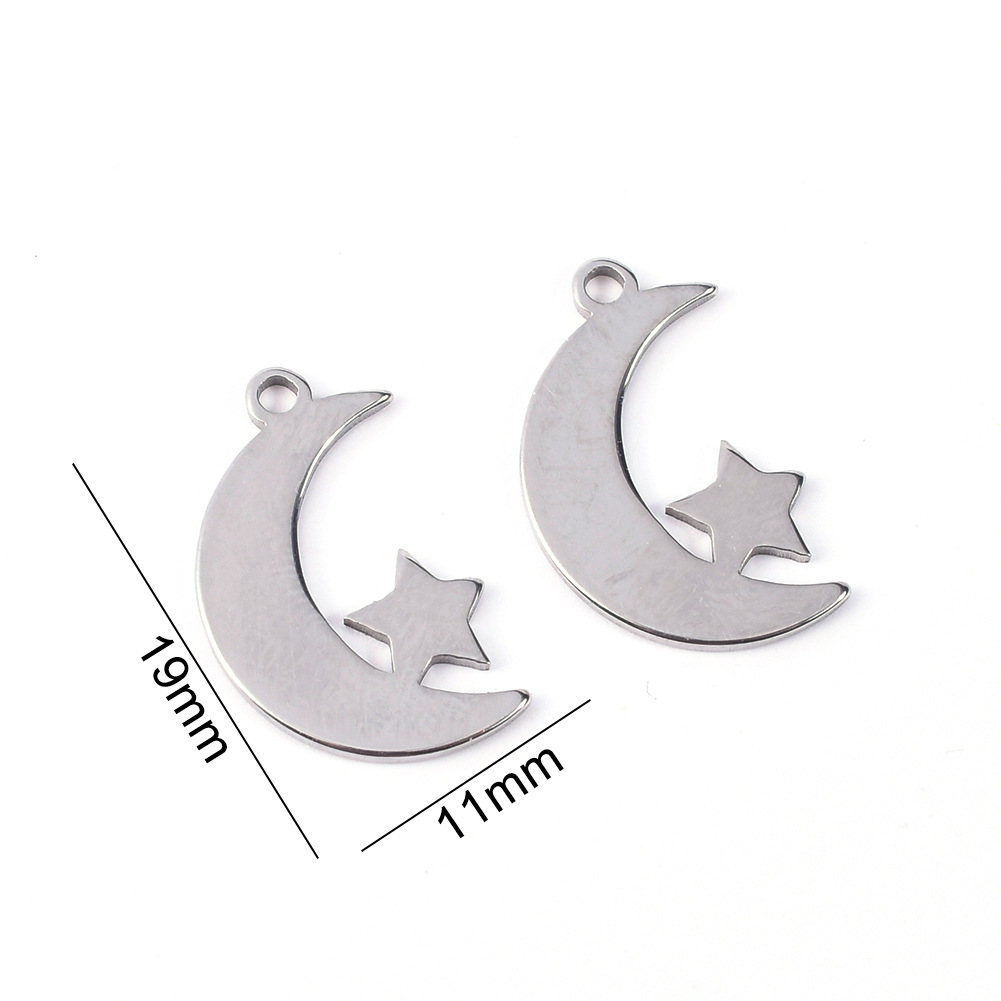 Moon star pendant 10Pcs