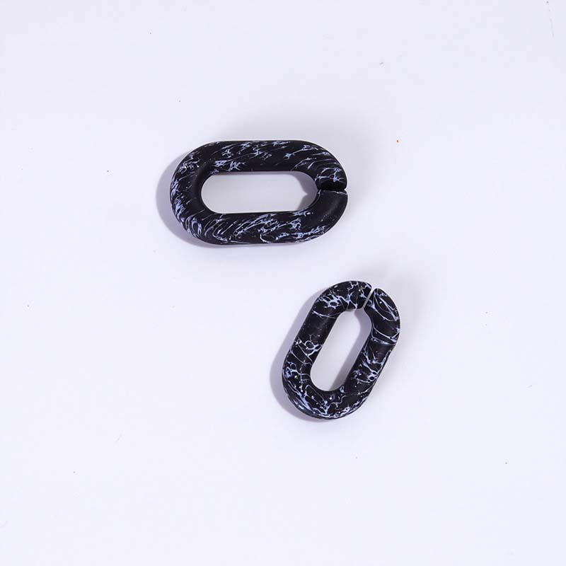 Zebra-print deep space grey 19*31mm