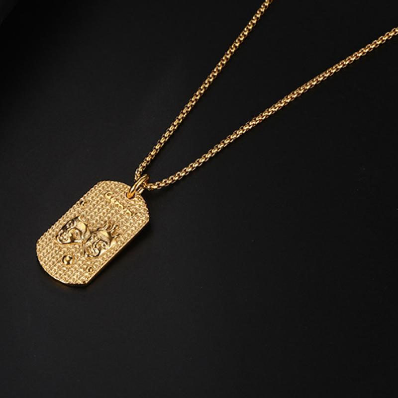 Gold necklace 60CM