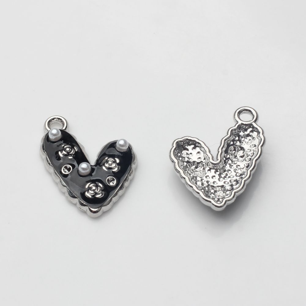 Love black-silver 20 * 15mm