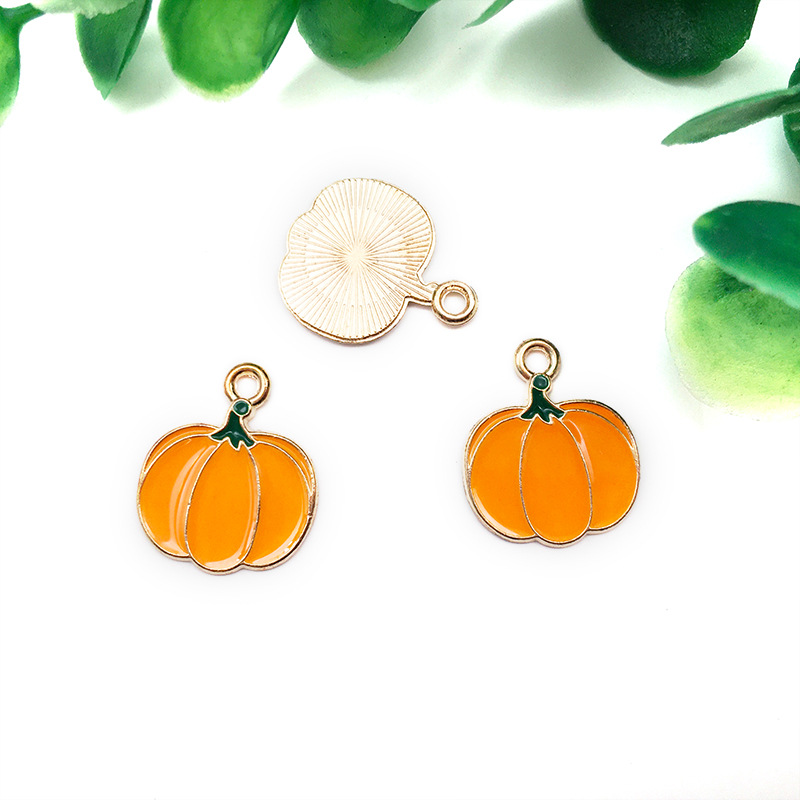 6:orange pumpkin 15x17mm