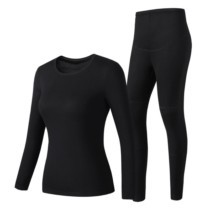 Women 's black top   pants