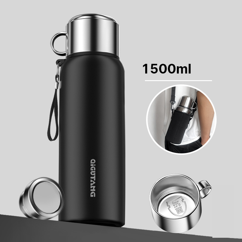 ordinary black 1500ml with cup cover