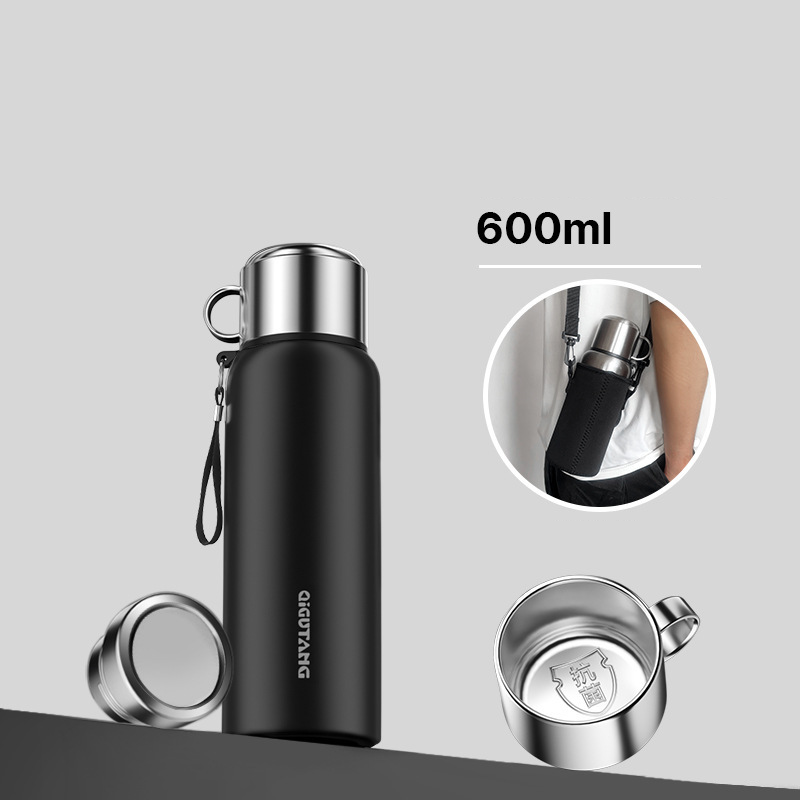 ordinary black 600ml with cup cover