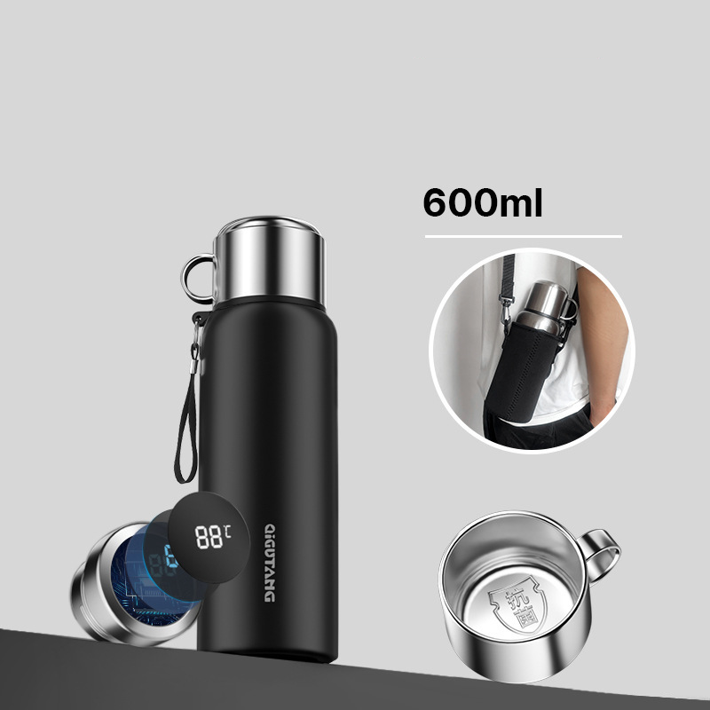 smart black 600ml with cup cover