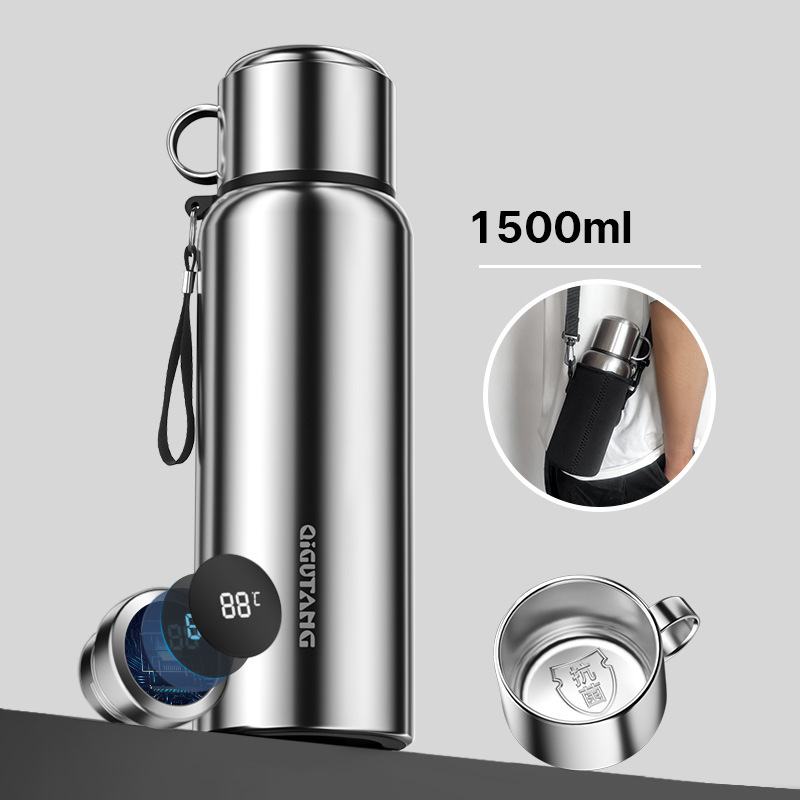 smart steel color 1500ml with cup cover