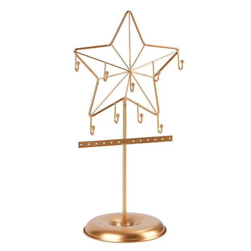 Golden five-pointed star