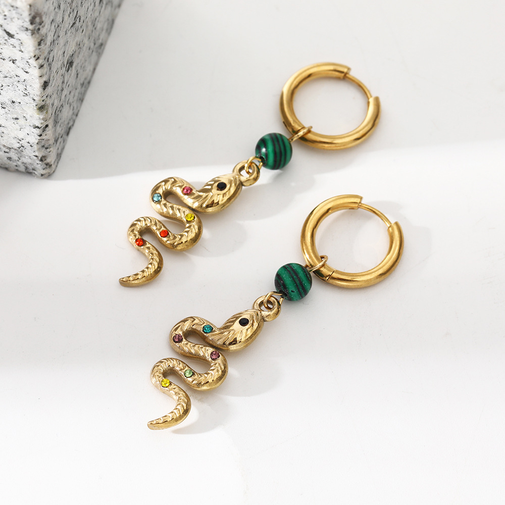 Serpentine earrings