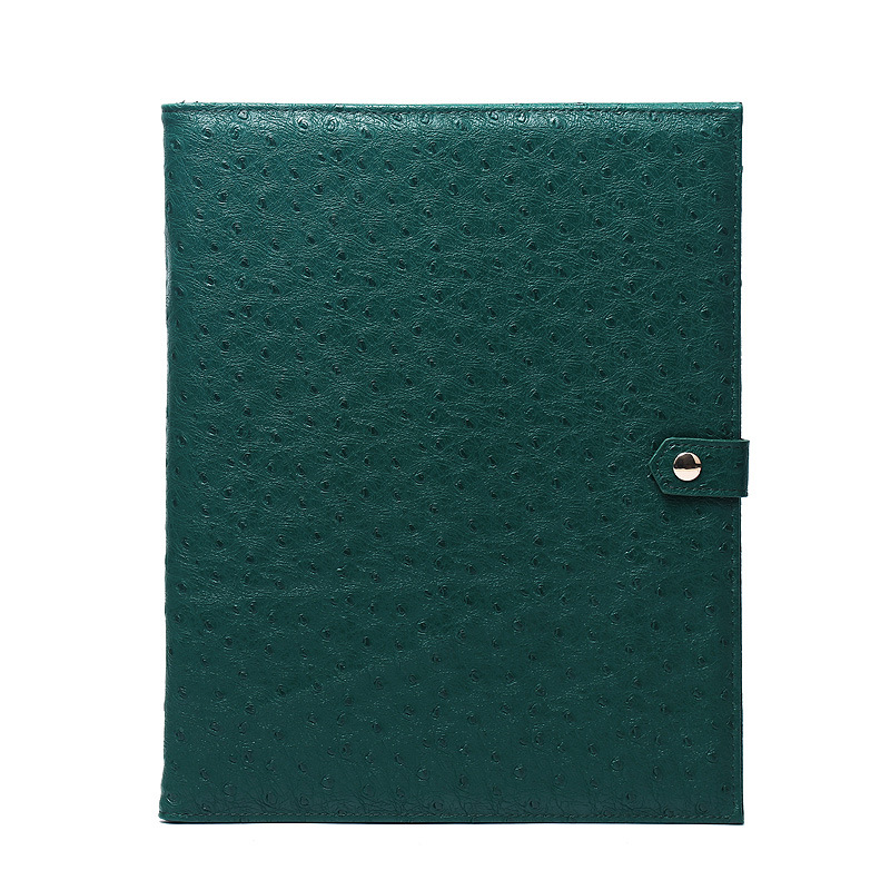 Ostrich print dark green