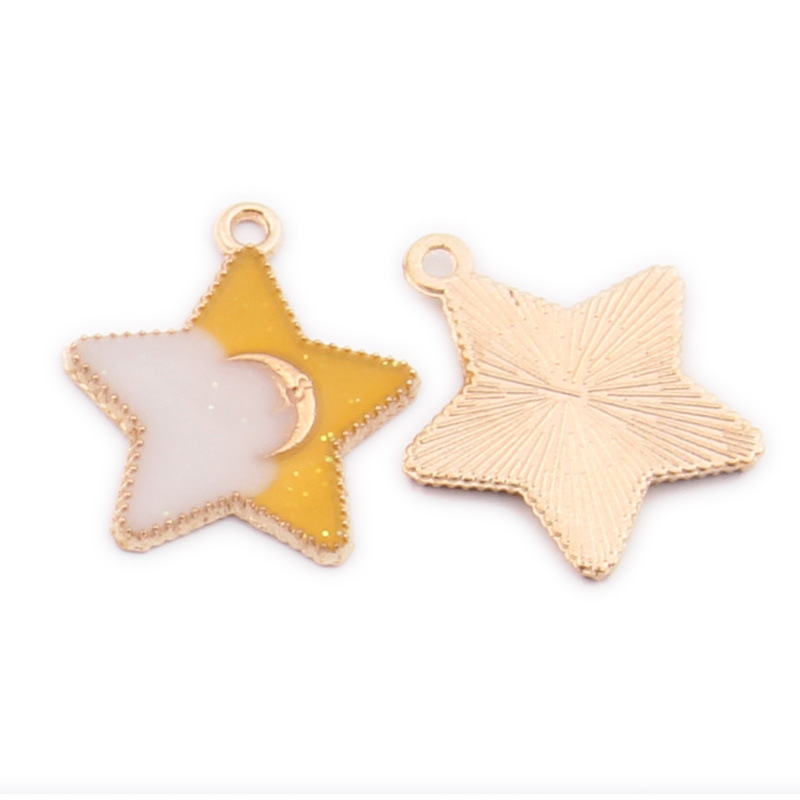 Yellow and white star Crystal Terrenum