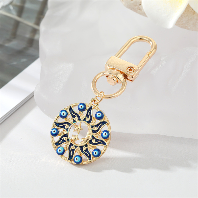 Sun blue eye keychain