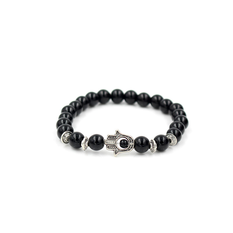 4:Black agate ancient silver