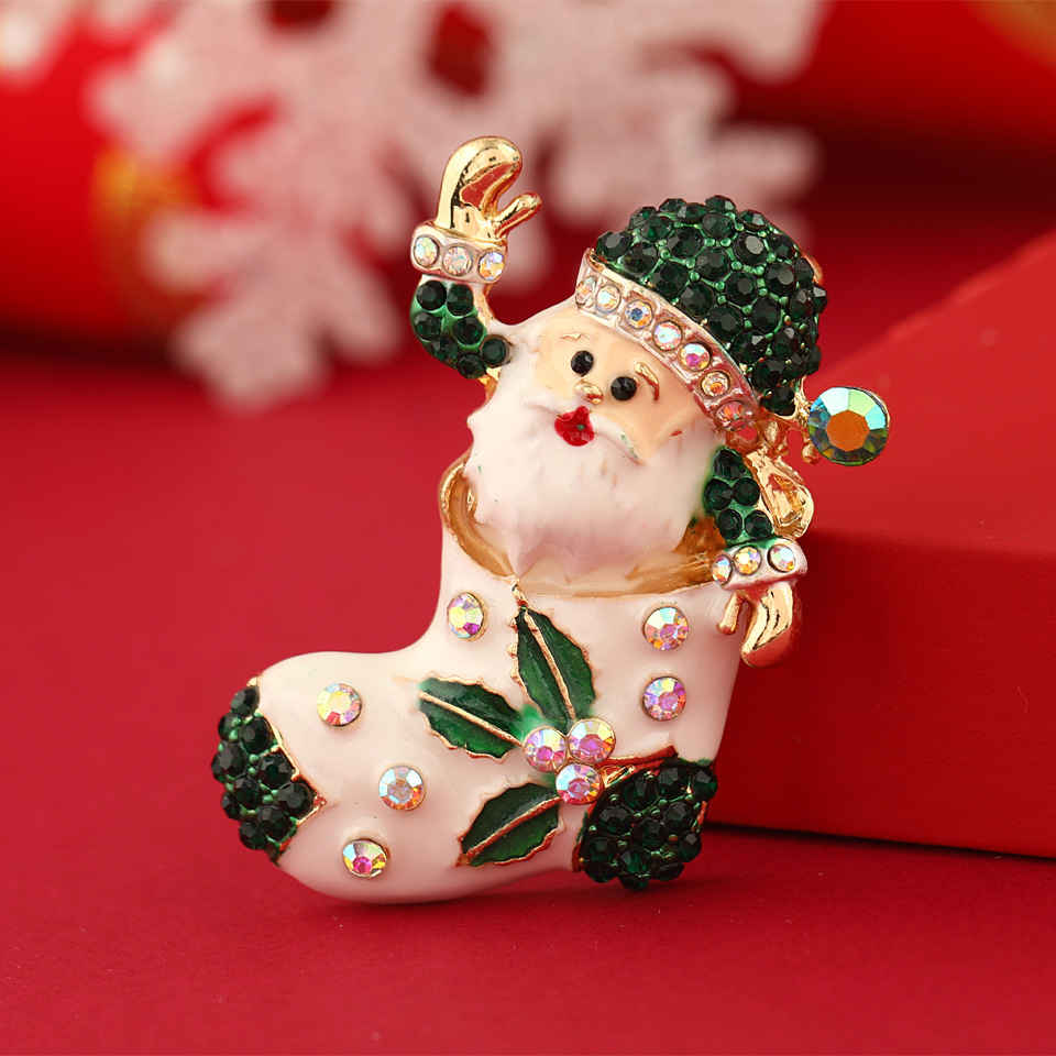 Santa Claus Green 37x62mm