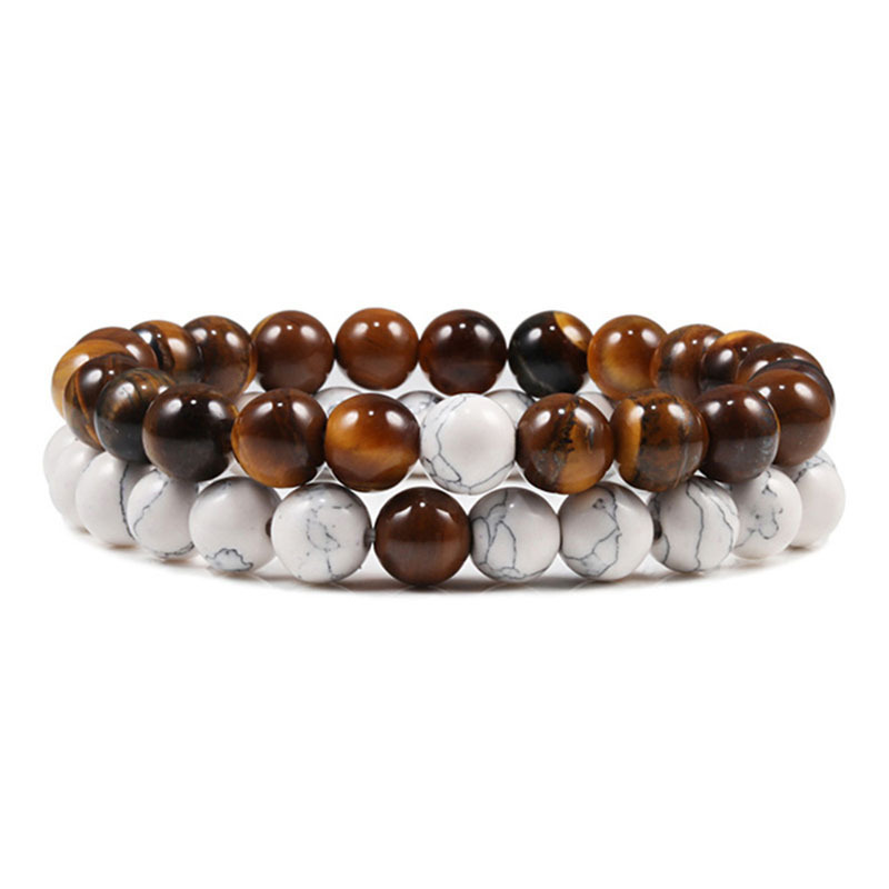 White stone + tiger's eye