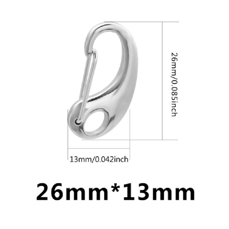 Steel color 13 * 26mm