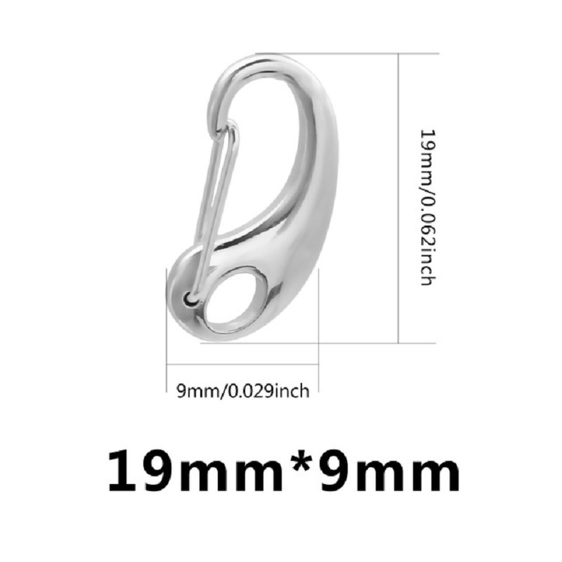 Steel color 9 * 19mm