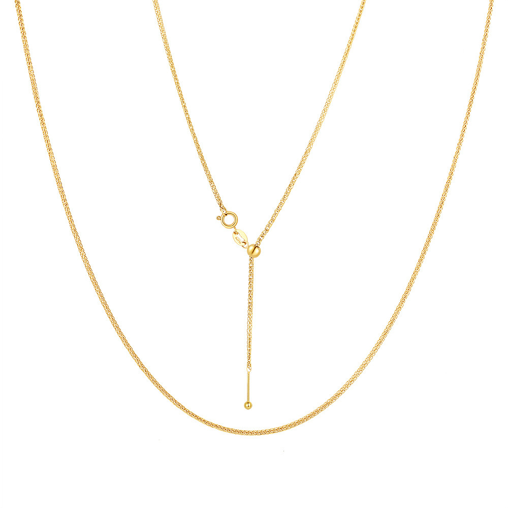 18K gold plated (pin) bead chain