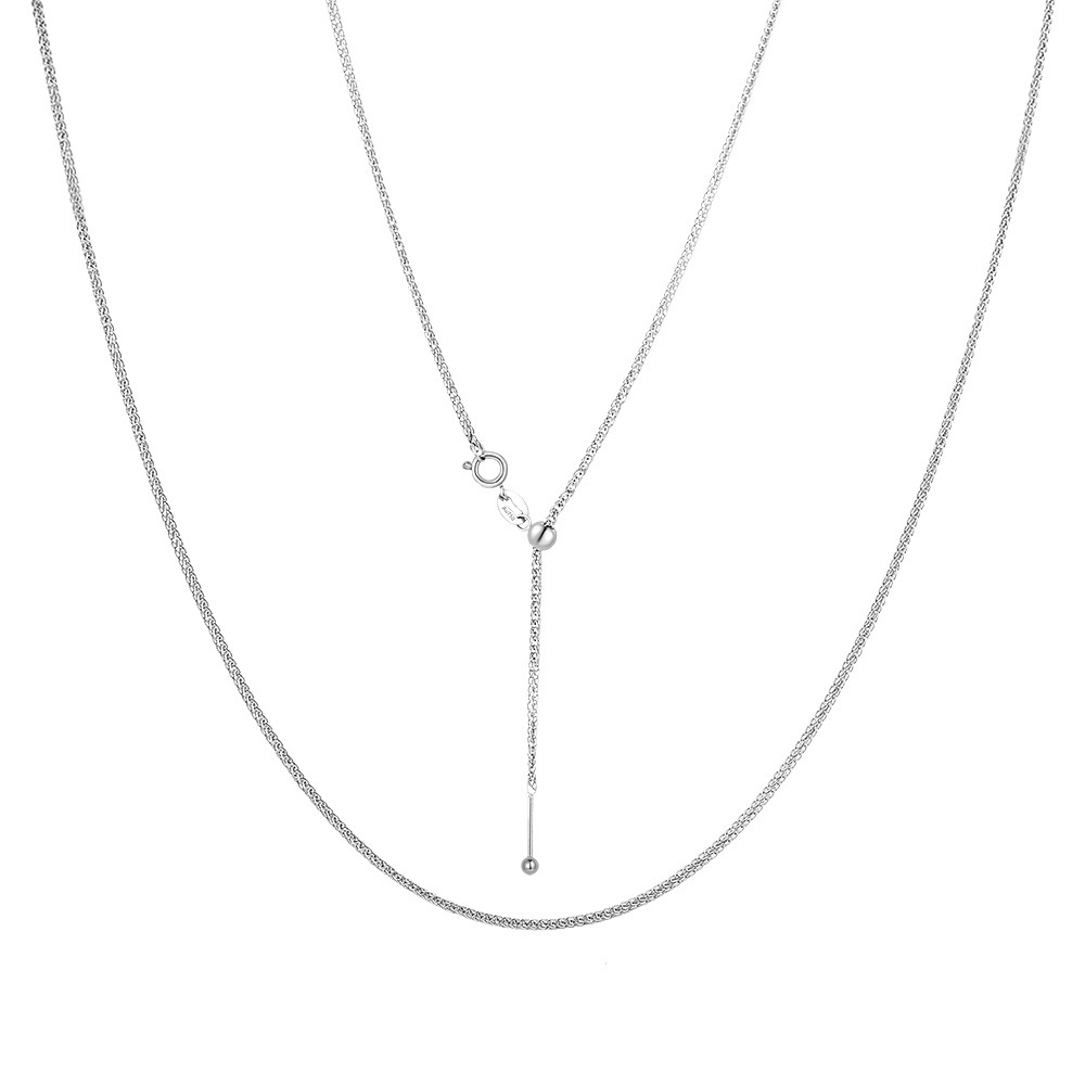 platinum color (beaded) bead chain