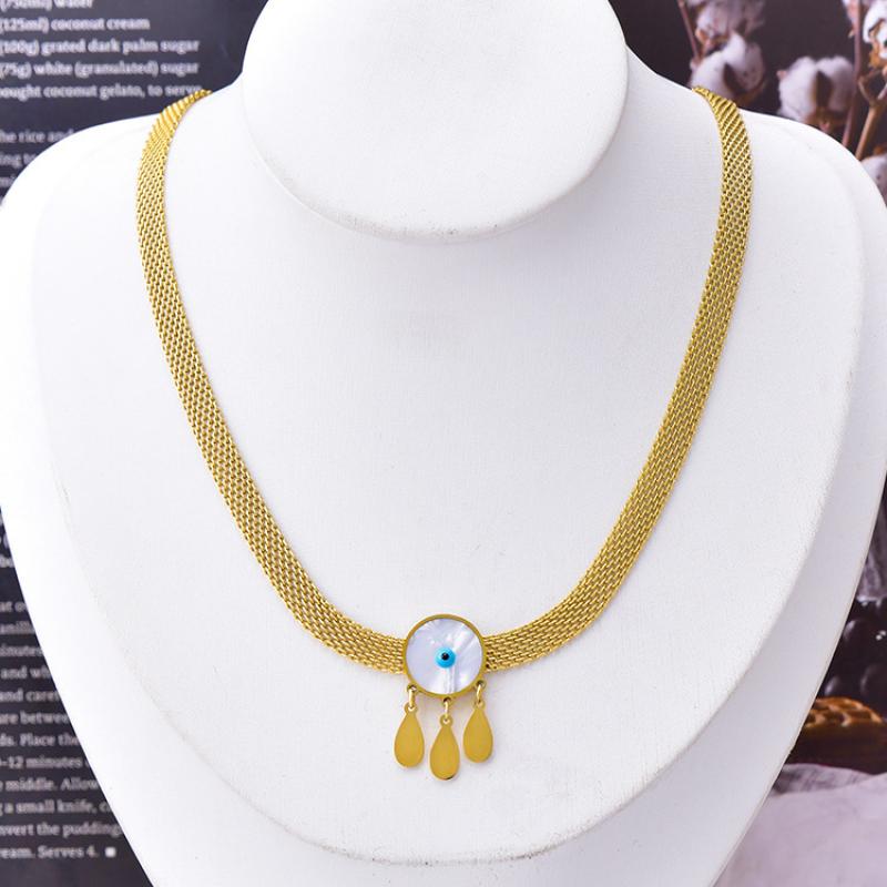 Necklace, pendant 14mm, length 40cm, tail chain le