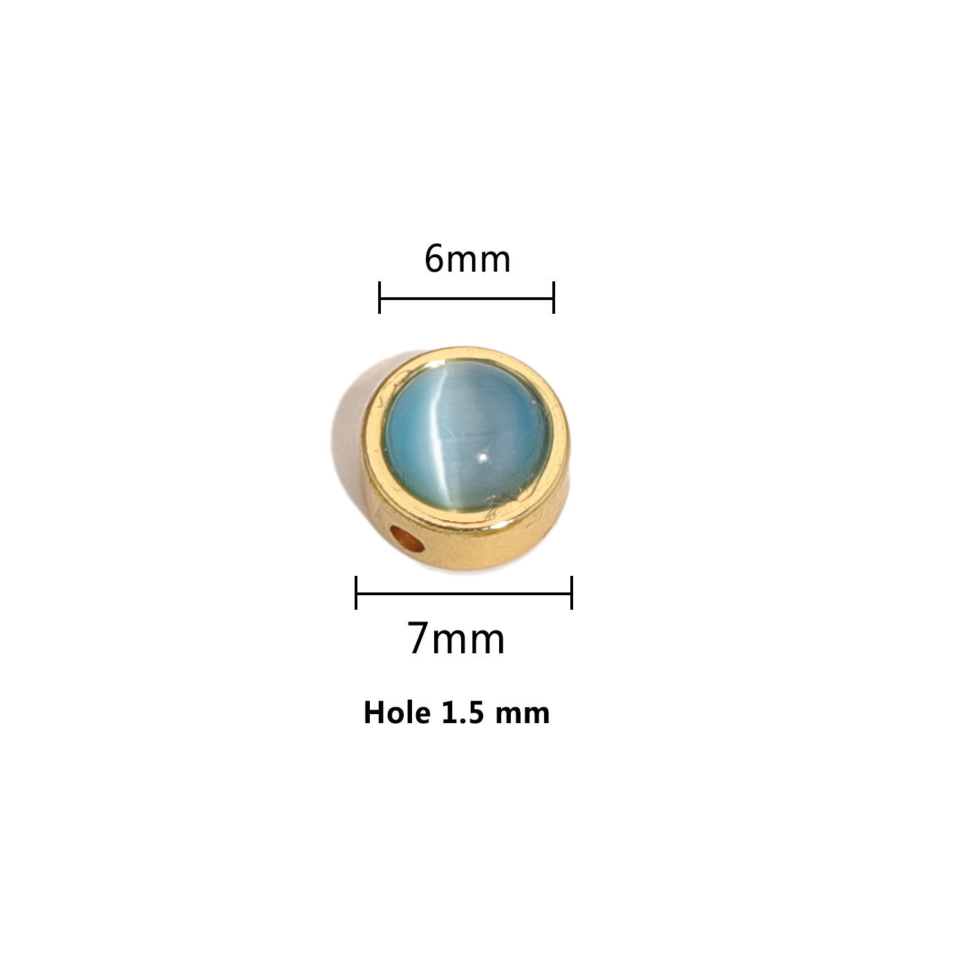 10:C gold - 6mm