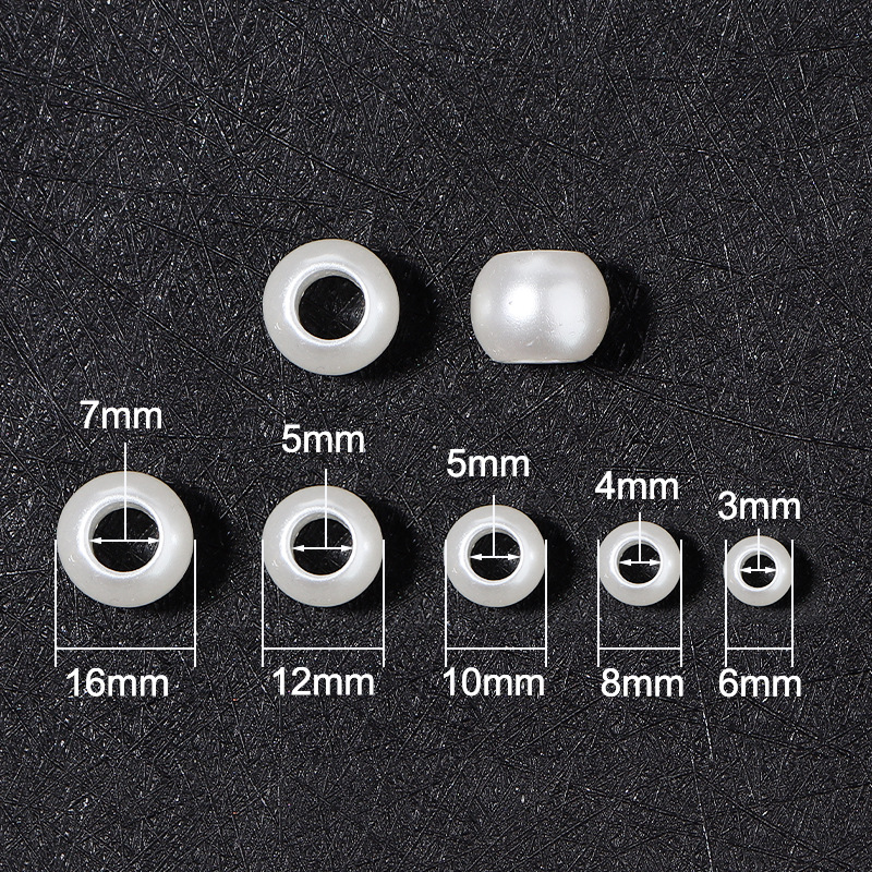 8mm, hole 4mm, 200 pcs / bag