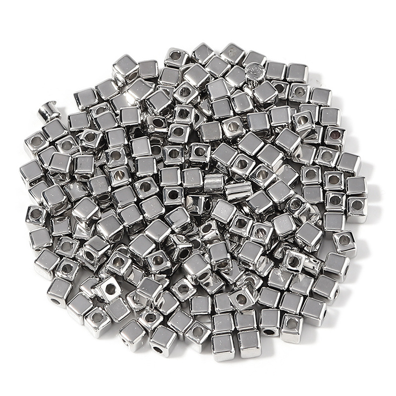 Platinum color 3mm, 500 pcs/bag