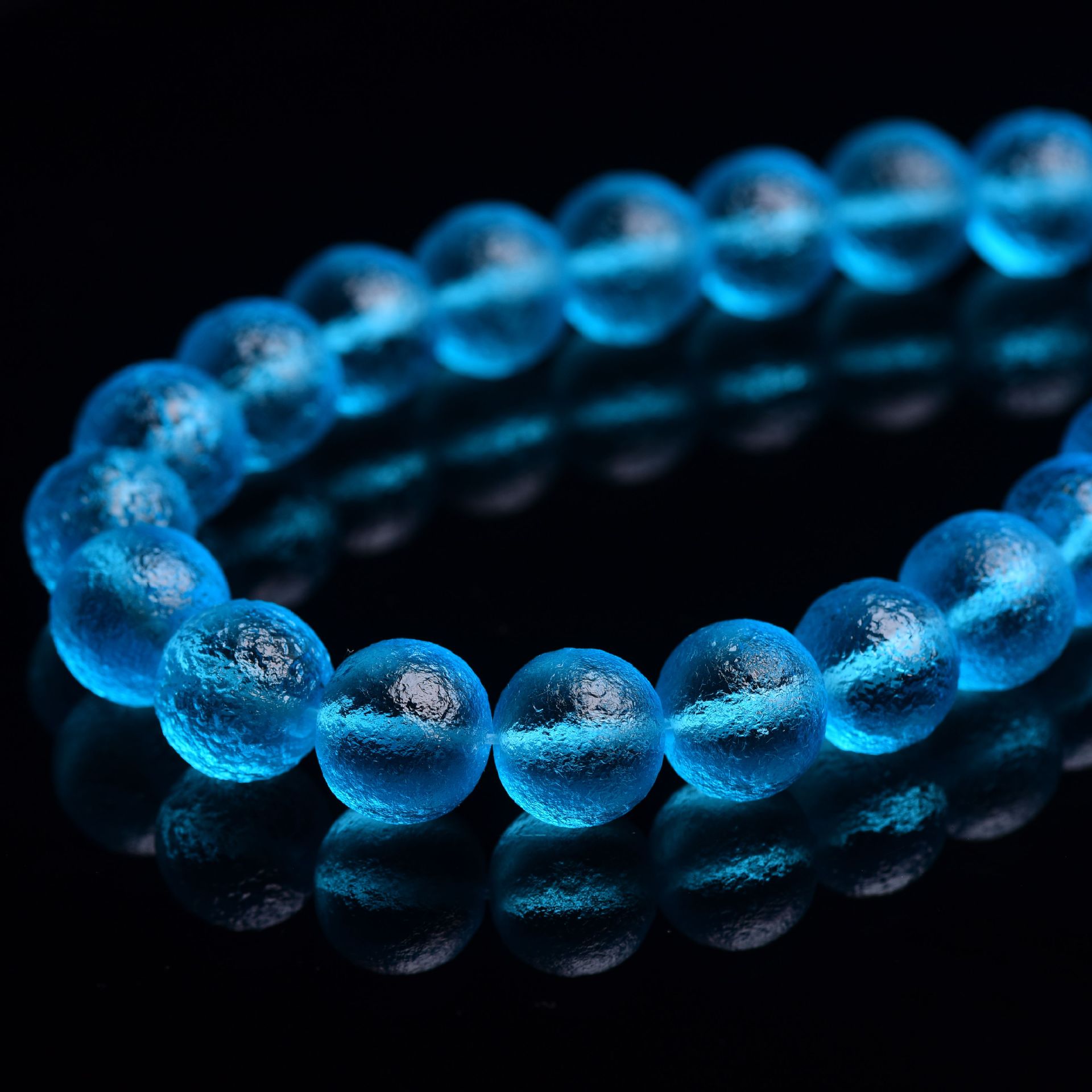 sea blue 10mm [40 PCs/strand]