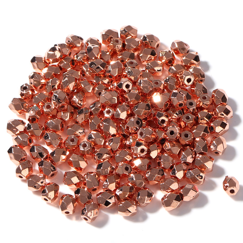 deep Rose Gold 6x6mm