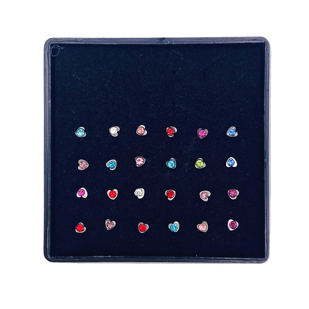 2:multi-colored heart 1.8mm