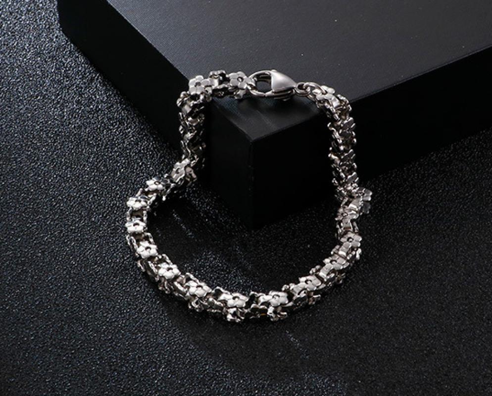 steel color bracelet 20cm,5mm