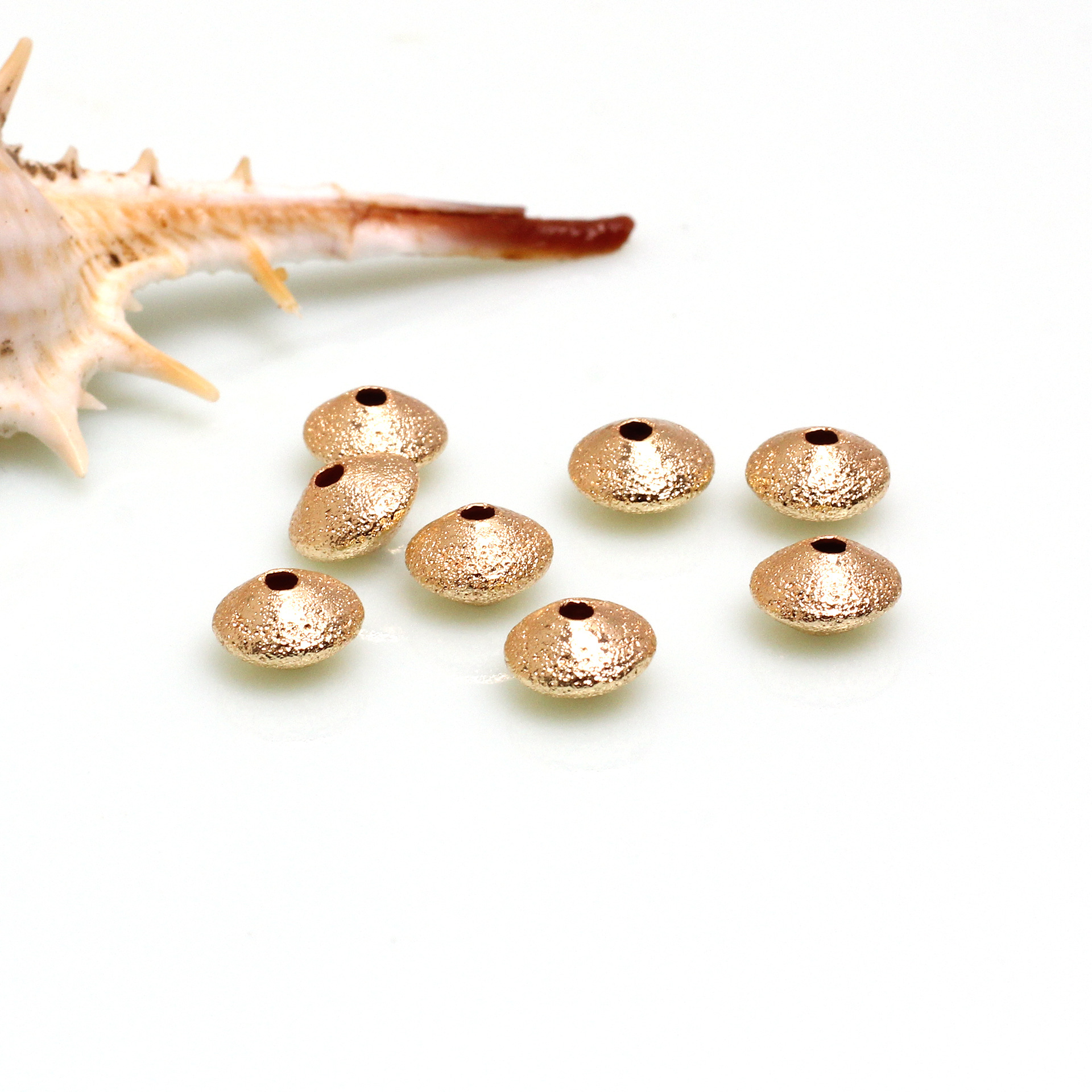 F 14K gold 7.5x4.5mm